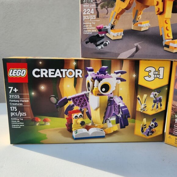 NEW LEGO Creator 3-in-1 BUNDLE Lion Safari Dinosaurs Fantasy Forest Creatures 31 - Picture 4 of 15